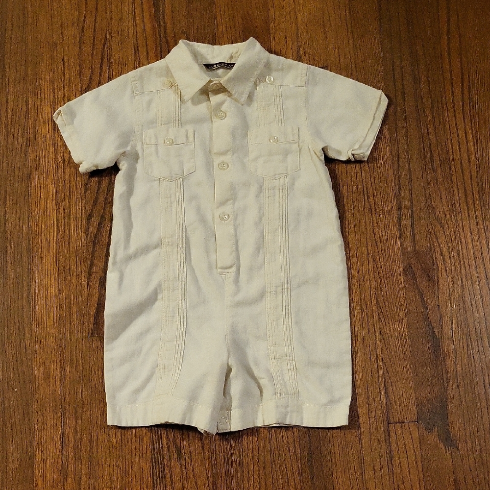 Cubavera Light Beige Kids Romper